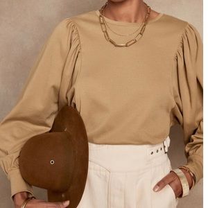 Banana Republic Cotton Volume-sleeve Top